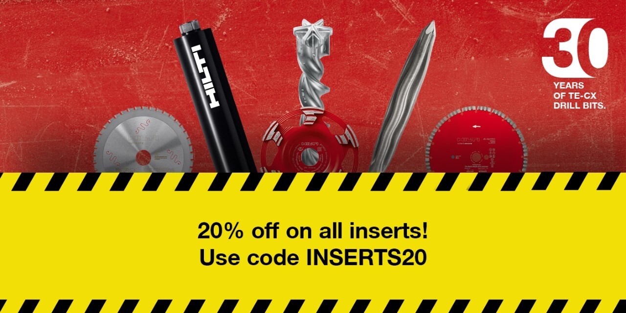 Hilti Regional Inserts Campaign Grid Banner