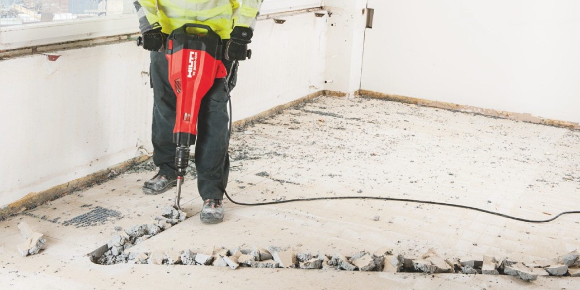 Hilti TE 200-AVR to break channels in soft material