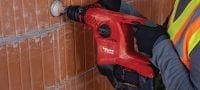 Go to slide 6 of 8: TE 30-22 cordless rotary hammer Powerful cordless SDS Plus (TE-C) rotary hammer with Active Vibration Reduction and Active Torque Control for concrete drilling and chiseling (Nuron battery platform) Applications 4