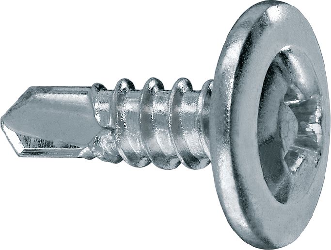 S-DD 03 Z Self-drilling framing screws Interior metal framing screw with wafer head (zinc-plated) for fastening stud to track