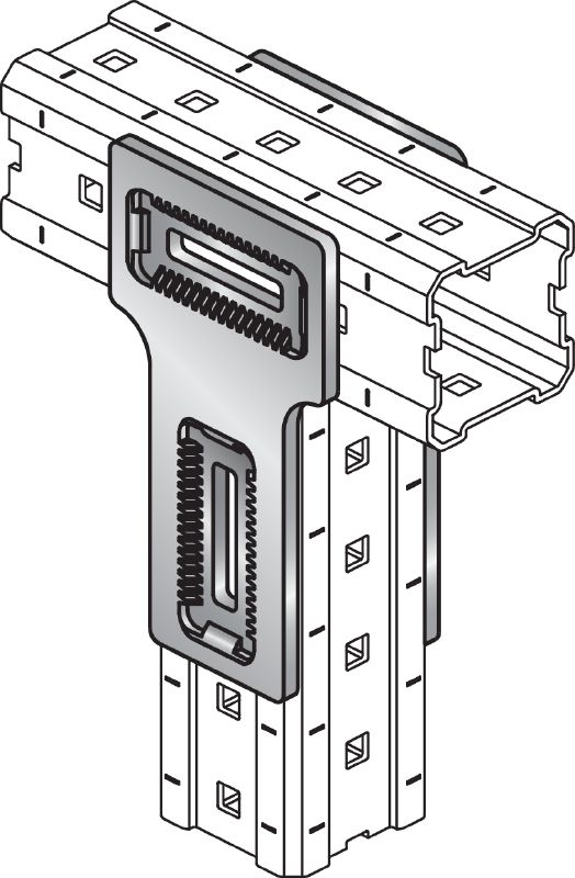 Image 3 of 4: MIC-T Hot-dip galvanised (HDG) connector for fastening MI girders perpendicularly to one another Applications 1