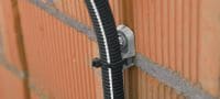 X-ECT MX Cable tie mount Plastic cable/conduit tie holder for use with collated nails Applications 3