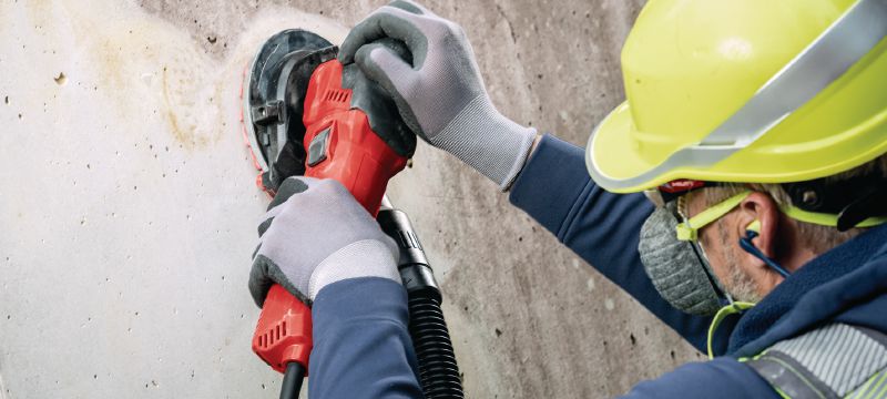 DGH 130 concrete grinder Concrete grinder for grinding and finishing of wall surfaces Applications 1