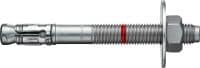 Slide 1 of 6 (selected): HST4-R BW Stainless steel wedge anchor Our highest performing wedge expansion anchor for bearing high static and seismic loads in indoor and outdoor cracked concrete (stainless steel, big washing machine)