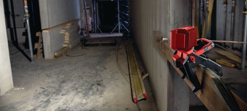 SL 6-A22 Cordless work light Cordless 22V LED work light with rotating head and integrated mounting options for illumination of medium to large work areas Applications 1