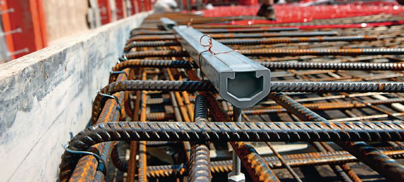 Image 3 of 5: HAC Cast-in anchor channels Cast-in anchor channels in standard sizes and lengths with the regulatory approvals needed for virtually any challenging project