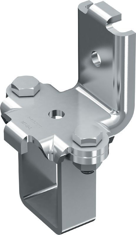 MT-S-L 60 Seismic angle bracket Angle bracket for assembling braced MT-60 strut channel structures in seismic zones