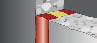 Go to slide 3 of 4: CP 601s Firestop silicone sealant Silicone-based sealant providing maximum movement in fire-rated joints and pipe penetrations Applications 1