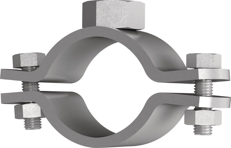 Image 1 of 2: MFP-PC fixed point pipe clamp Galvanised fixed point pipe clamp for maximum performance in heavy-duty applications