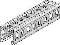 MC-3D-41 Galvanised installation channel for 2D and 3D indoor applications