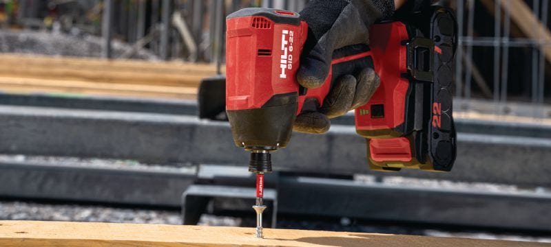 SID 6-22 Cordless impact driver Power-class cordless impact driver with high-speed brushless motor and precise handling to help you save time on high-volume fastening jobs (Nuron battery platform) Applications 1