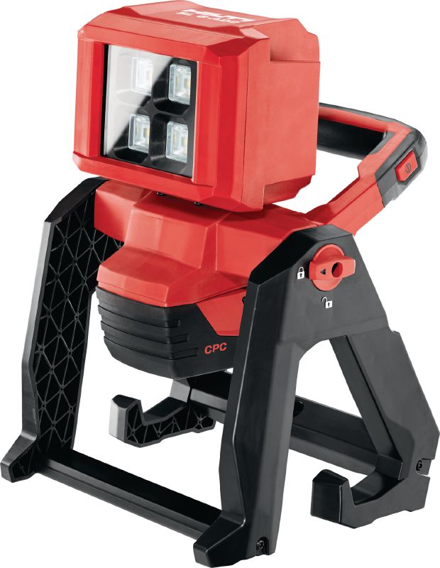 SL 6-A22 Cordless work light Cordless 22V LED work light with rotating head and integrated mounting options for illumination of medium to large work areas