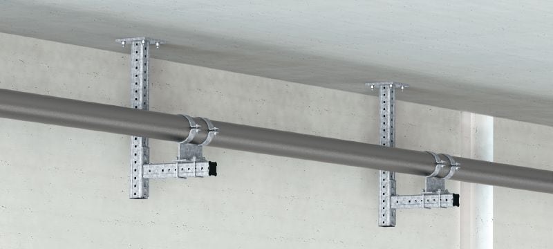 MIC-L Connector Hot-dip galvanised (HDG) connector for fastening MI girders perpendicularly to one another Applications 1