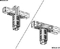 MQV-2D-F Hot-dip galvanised (HDG) channel connector for two-dimensional structures