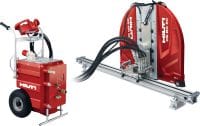 DS TS 32 / D-LP 32 Wall saw Electrically powered hydraulic wall saw for large cutting jobs