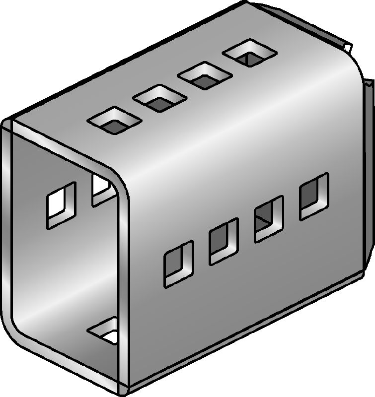 MIC-SC Connector Hot-dip galvanised (HDG) connector used with MI baseplates that allow for free positioning of the girder