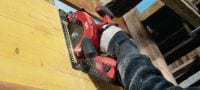 SCW 22-A Cordless circular saw 22V cordless circular saw with optimised power-to-weight ratio for straight cuts up to 57 mm depth Applications 1