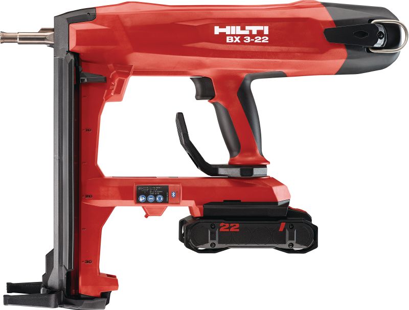 Image 1 of 4: BX 3-22 Cordless concrete nailer Nuron battery-powered fastening tool for attaching plasterboard track and other light-duty fastening to concrete, steel and masonry (max. nail length 30 mm│1-1/8”)