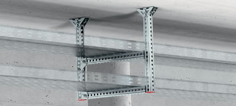 MC-3D-41 Galvanised installation channel for 2D and 3D indoor applications Applications 1