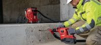 Go to slide 3 of 8: TE 30-22 cordless rotary hammer Powerful cordless SDS Plus (TE-C) rotary hammer with Active Vibration Reduction and Active Torque Control for concrete drilling and chiseling (Nuron battery platform) Applications 1