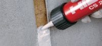 Go to slide 4 of 4: CP 601s Firestop silicone sealant Silicone-based sealant providing maximum movement in fire-rated joints and pipe penetrations Applications 2
