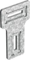 Slide 1 of 4 (selected): MIC-T Hot-dip galvanised (HDG) connector for fastening MI girders perpendicularly to one another