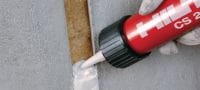 CP 606 Firestop acrylic sealant Universal fire caulk, providing a flexible firestop seal for fire-rated joints and through penetrations Applications 3