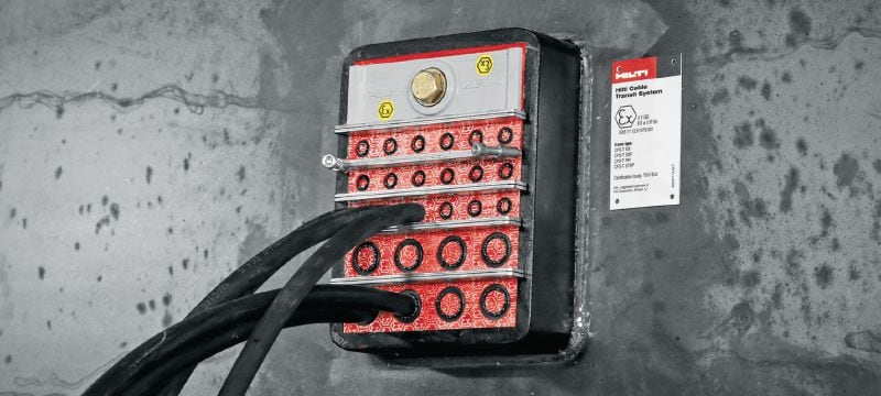 CFS-T SS transit frames Transit frames for fitting firestop modules to seal cable/pipe penetrations – can be welded to steel bulkheads and decks Applications 1